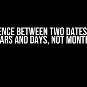 Difference Between Two Dates in PHP: Years and Days, Not Months!